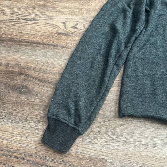 💙 Spiritual Gangster “Give Love” Rainbow Stripe Cropped Sweatshirt Size Small - Picture 6 of 11